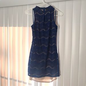 Fire Los Angeles BLUE Bodycon Lace Dress